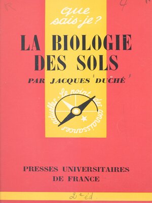 cover image of La biologie des sols